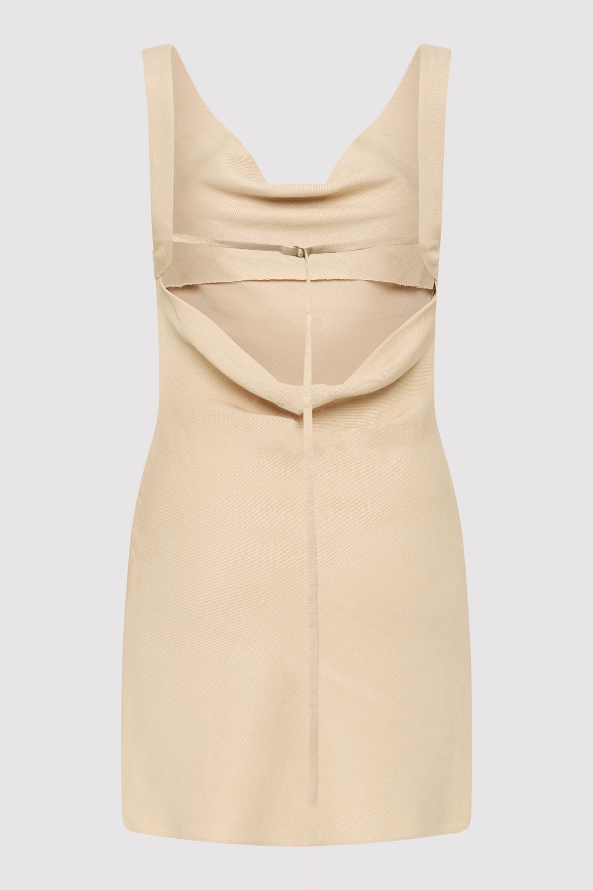 Double Drape Mini Dress - Dune - 4