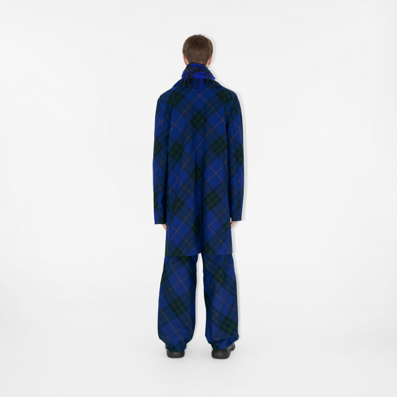 Mid-length Check Car Coat 4