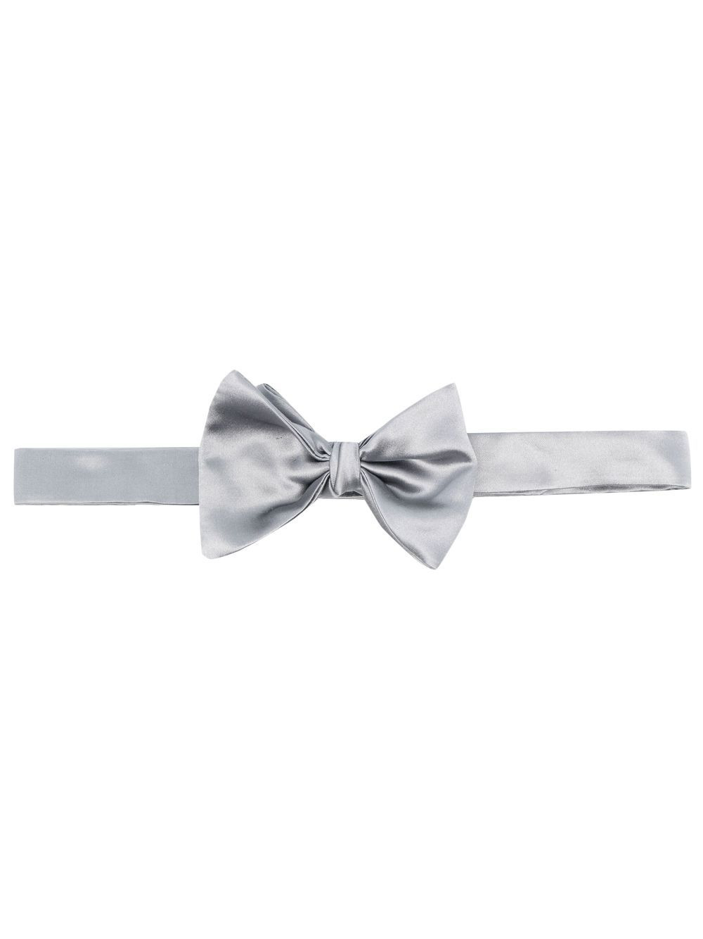 cotton-silk bow tie - 1