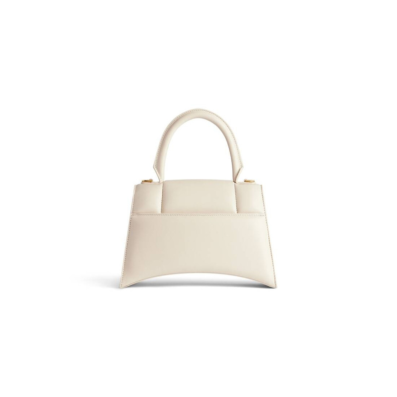 Women's Hourglass Small Handbag in Light Beige 4