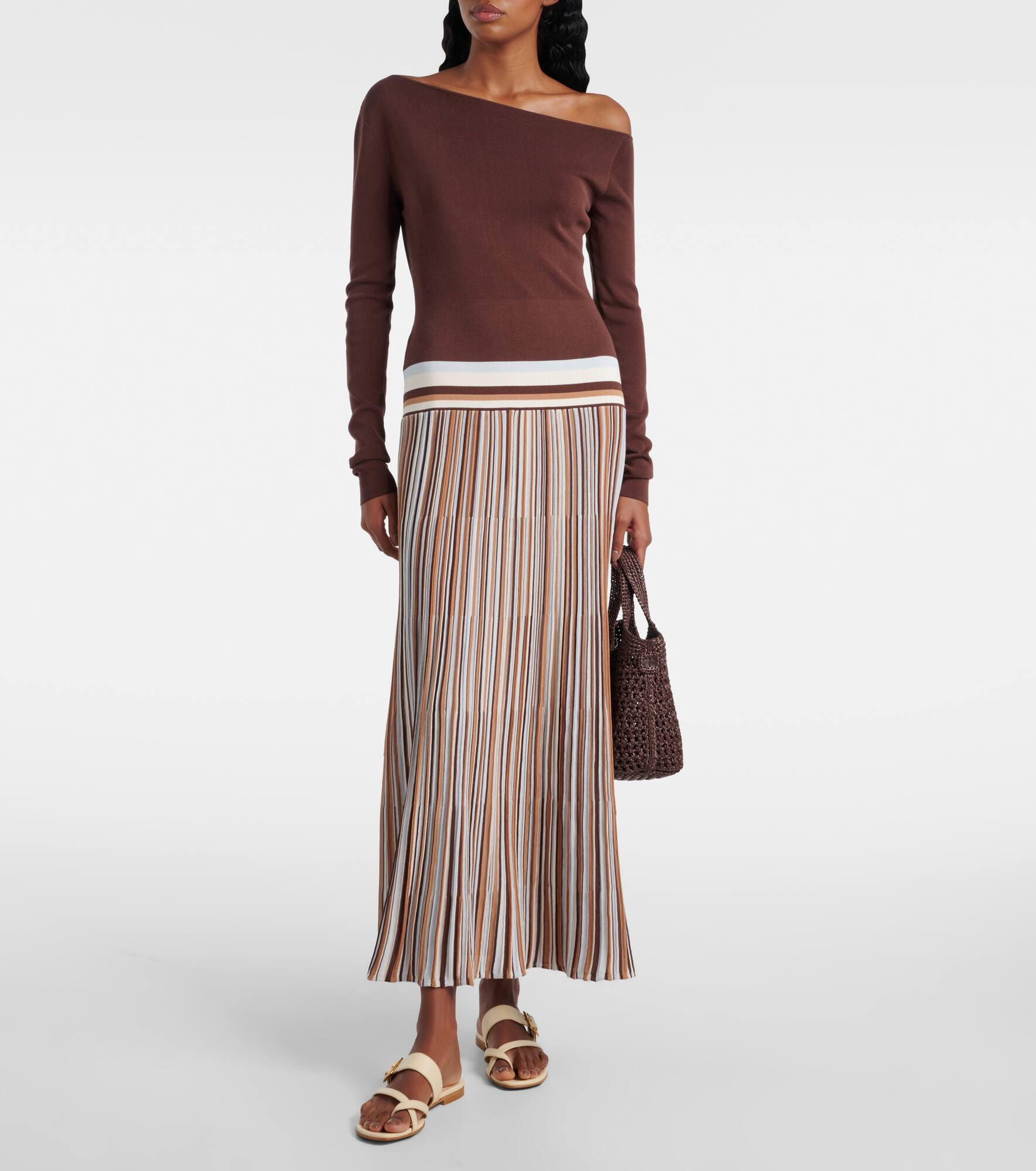 Citara knitted cotton-blend maxi dress - 2