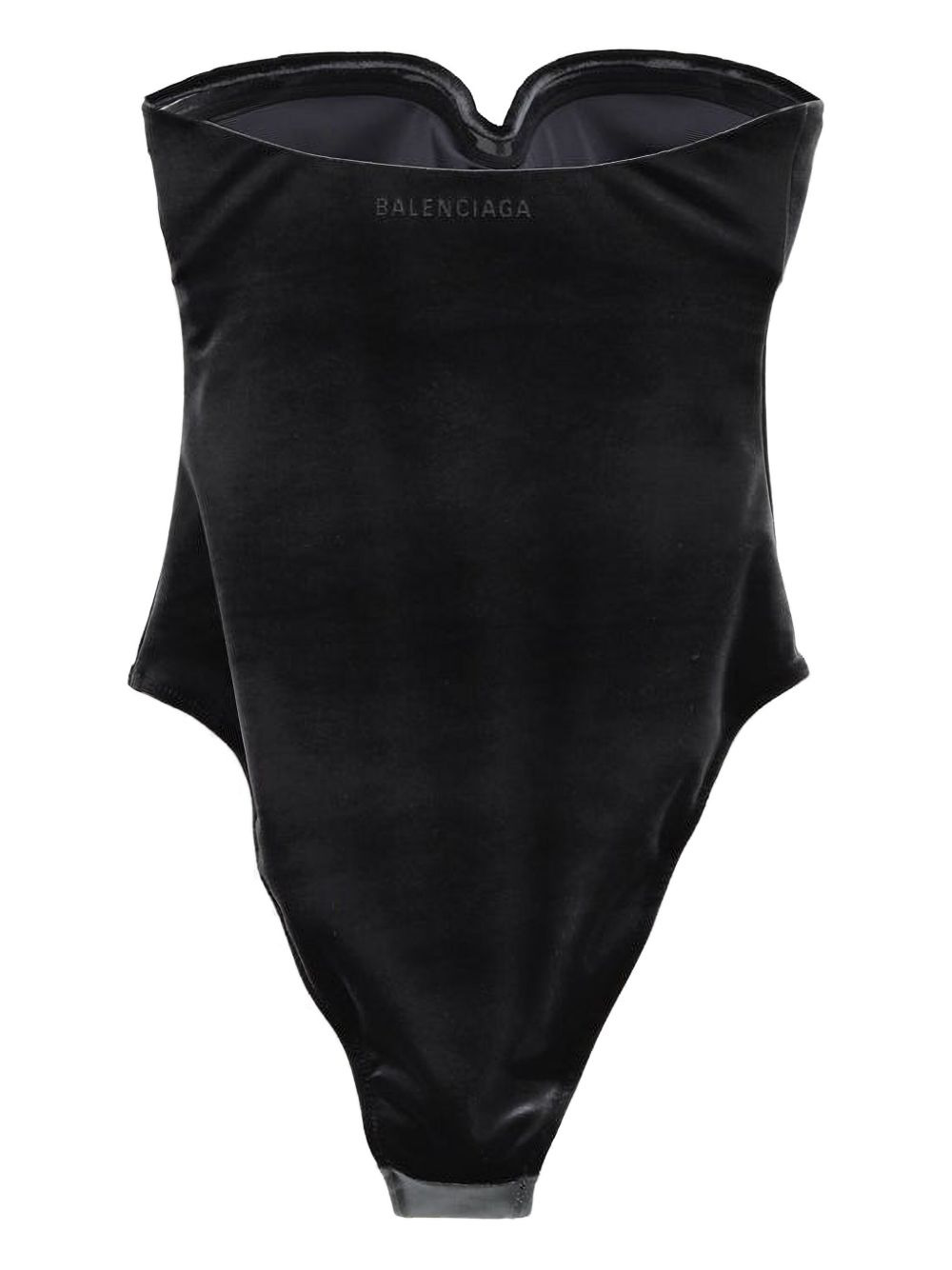 logo-print sweetheart-neck swimsuit - 2