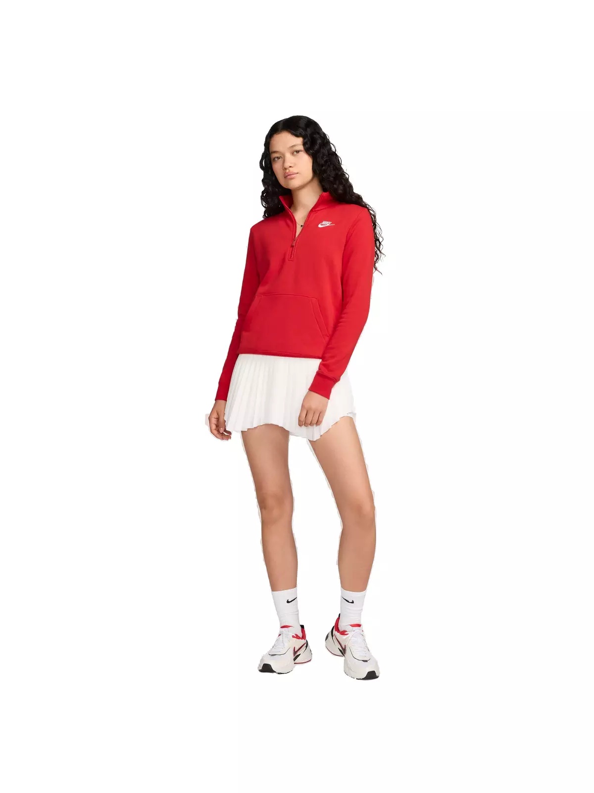 Women's Sportswear Club Fleece 1/2 Zip Sweatshirt - 6