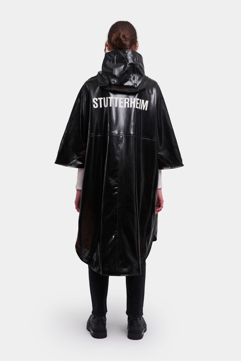 Concert Print Opal Poncho Black 4