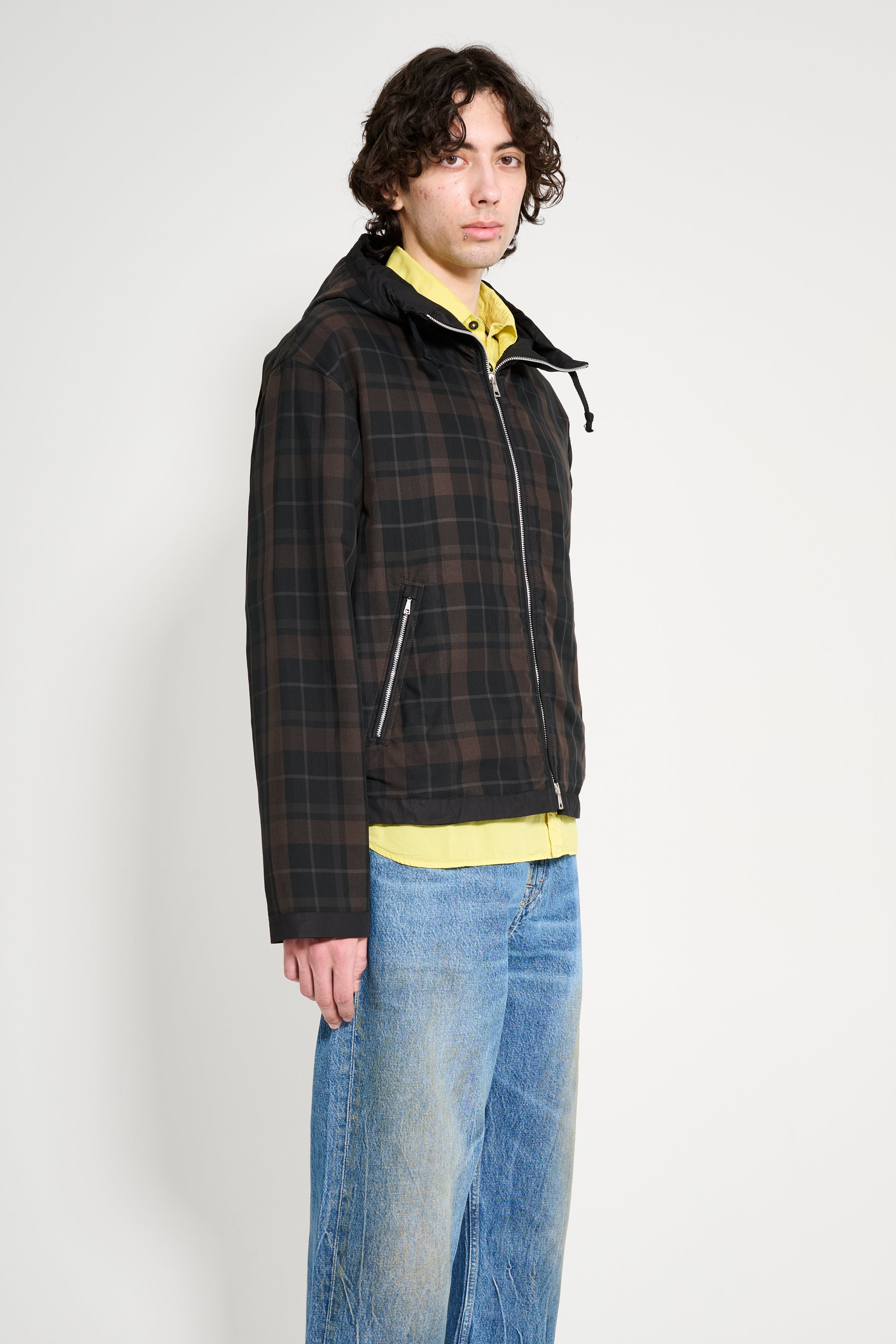 OUR LEGACY RIVIERA JACKET BLACK SHADOW CHECK - 3