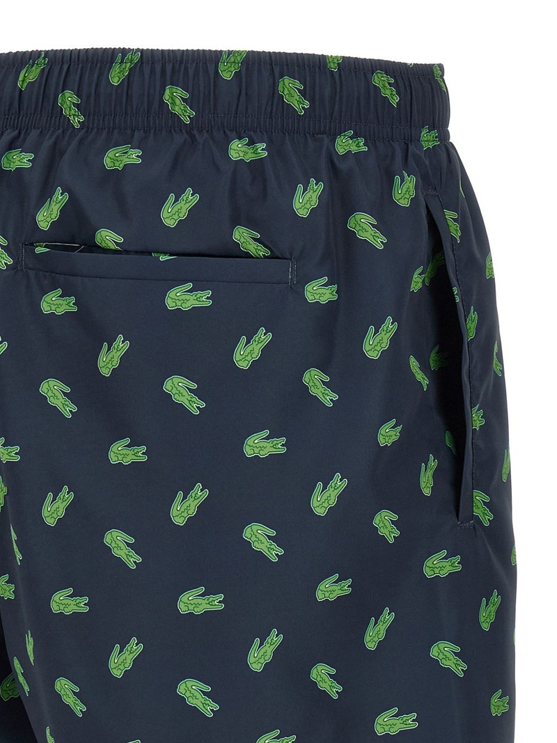 crocodile-print drawstring swim shorts 4