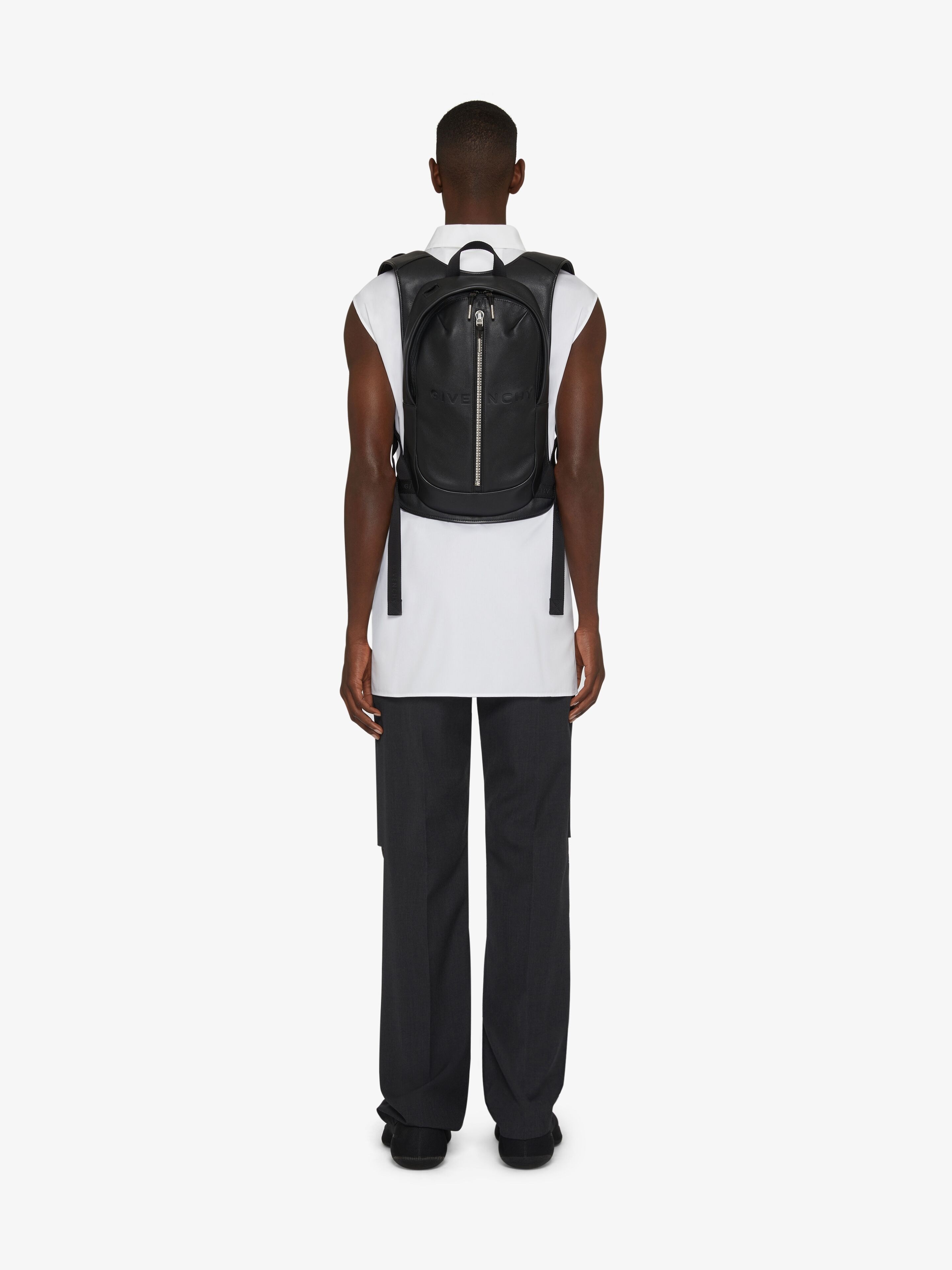 G-ZIP COMPACT BACKPACK IN LEATHER - 2