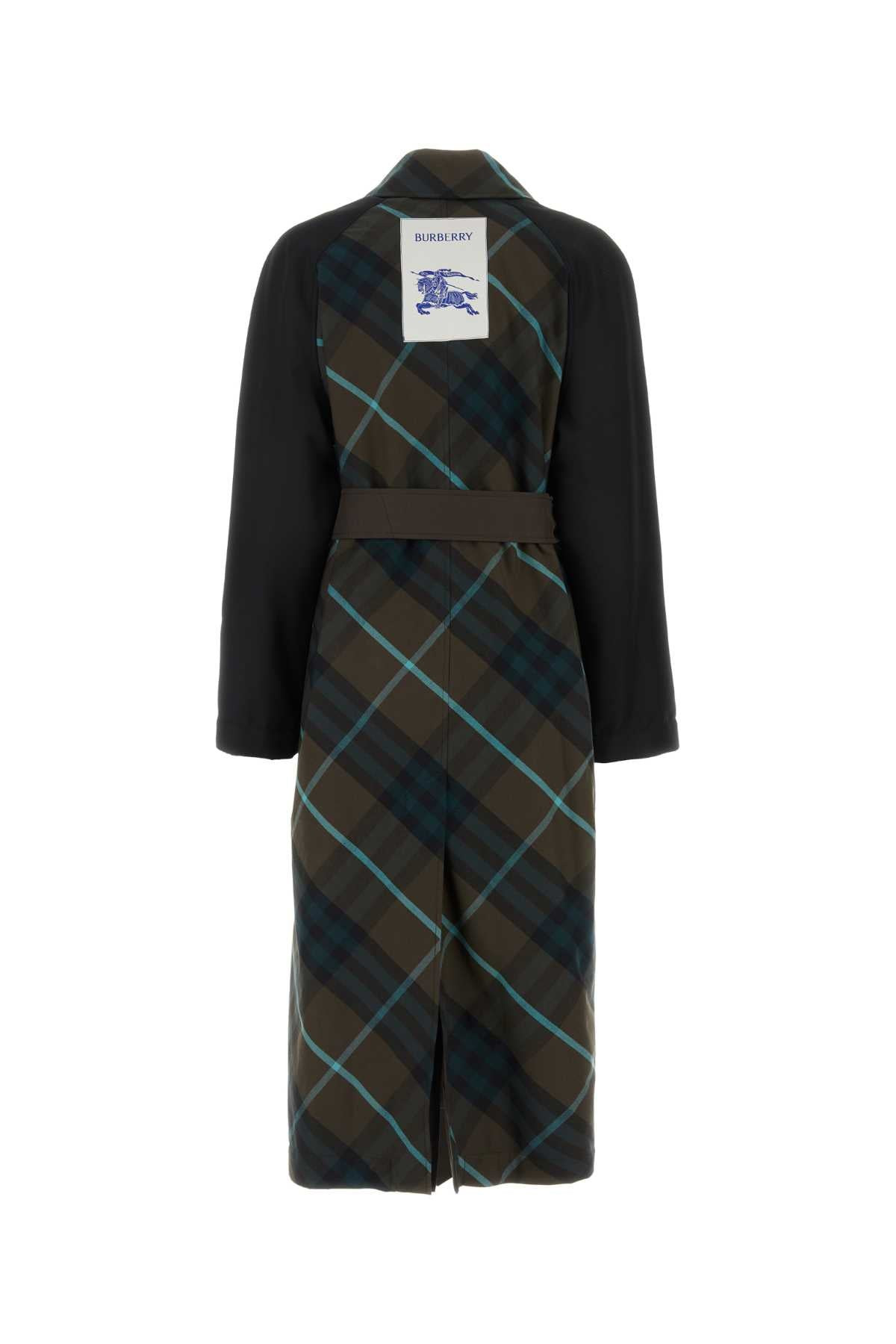 Burberry Women Embroidered Gabardine Bradford Trench Coat - 3