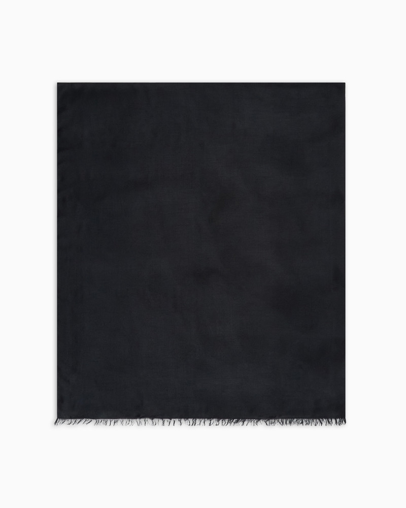 MODAL BLEND STOLE WITH JACQUARD LOGO 1