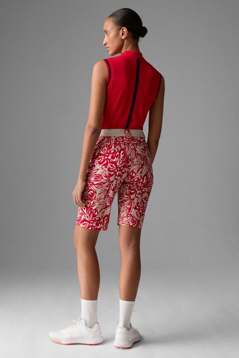 Zita functional shorts in Red/Beige - 3