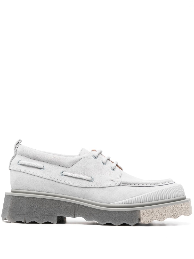 Off white boat shoes hotsell