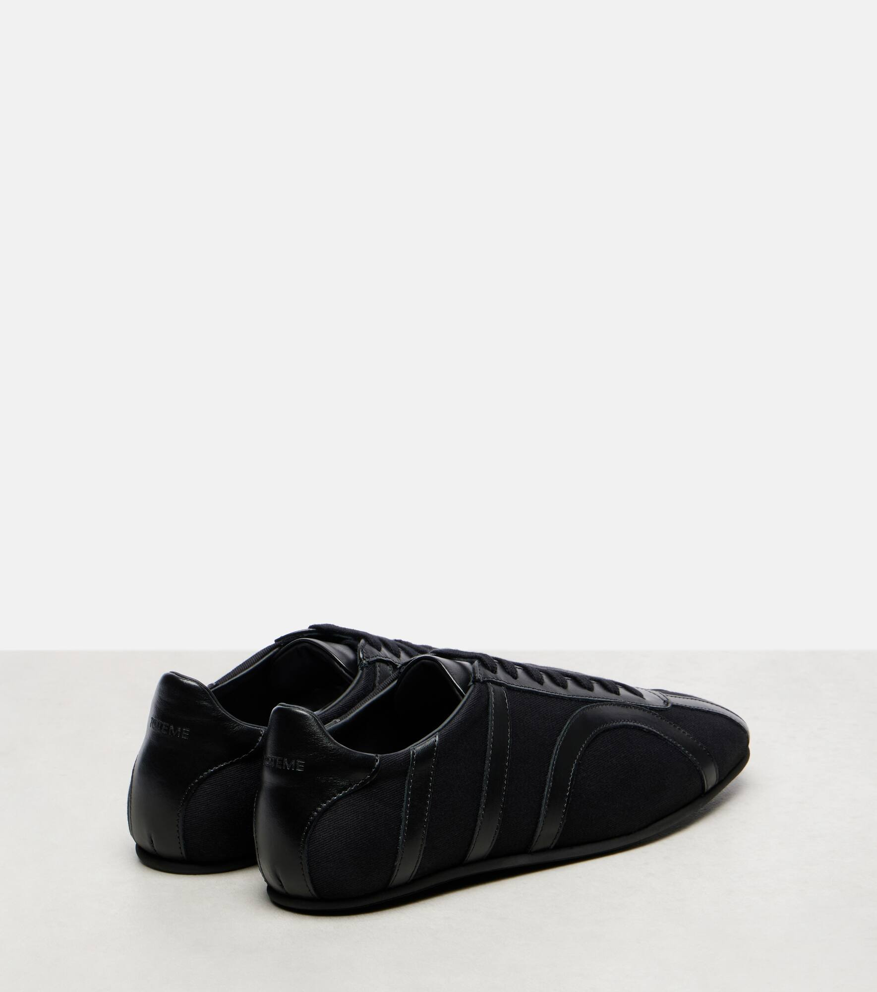 Leather-trimmed sneakers - 2