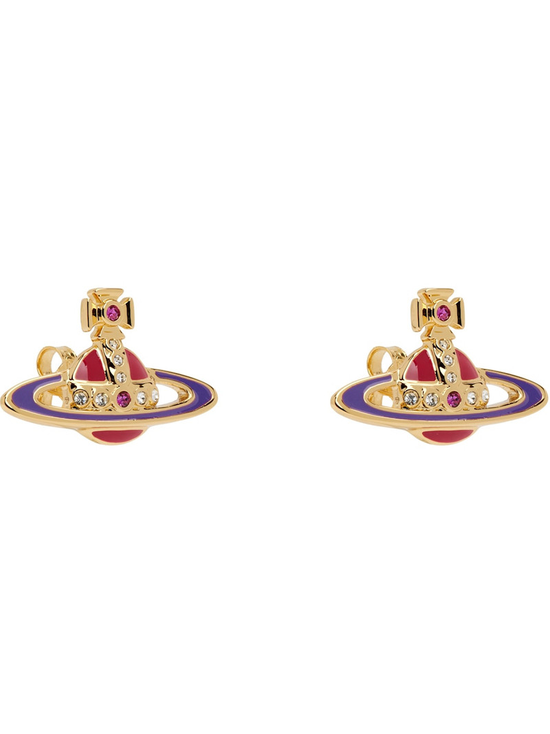 Vivienne Westwood Small Neo Bas Relief Earrings outlook