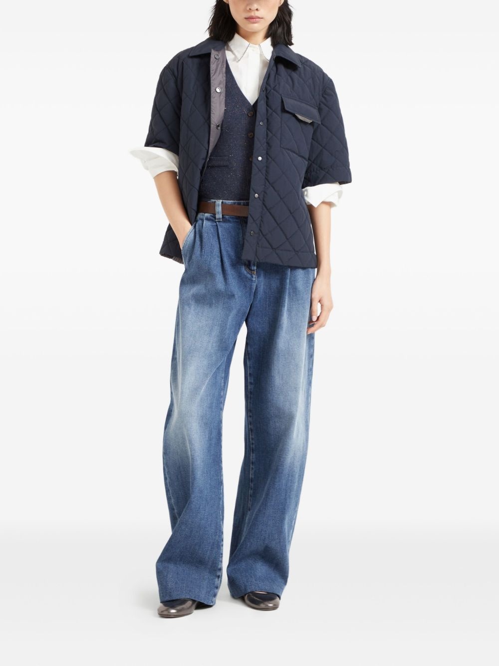 button-down vest - 2