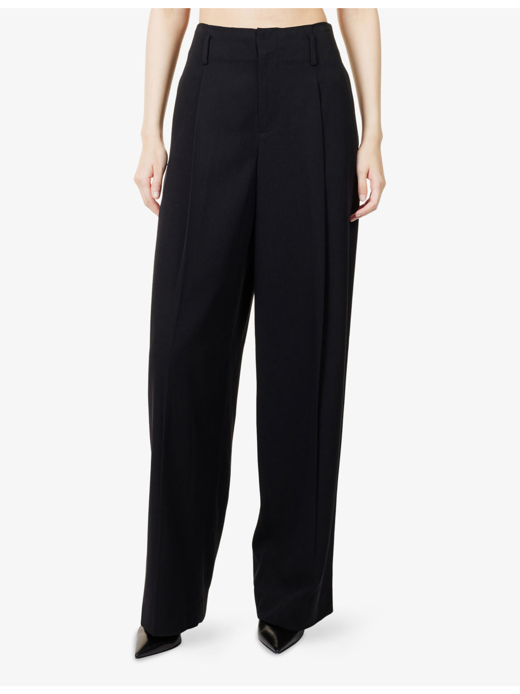 Tailored Pleated Woven Trousers - 3