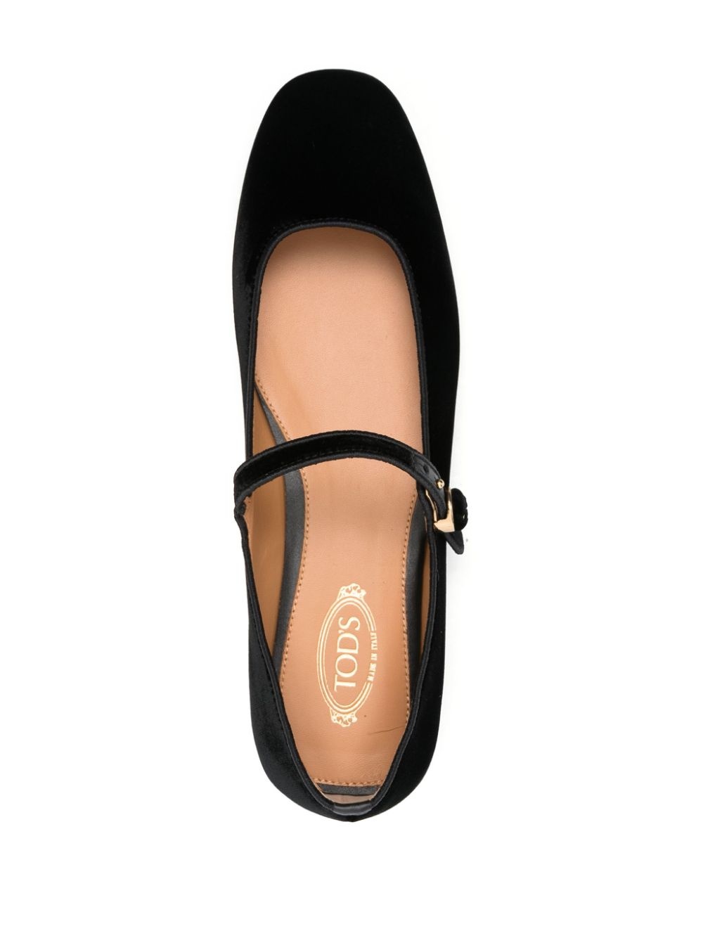 velvet ballerina shoes - 4