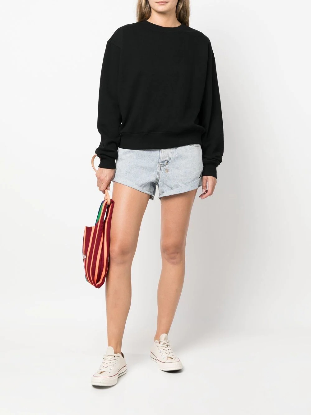 relaxed-cut round-neck jumper - 2