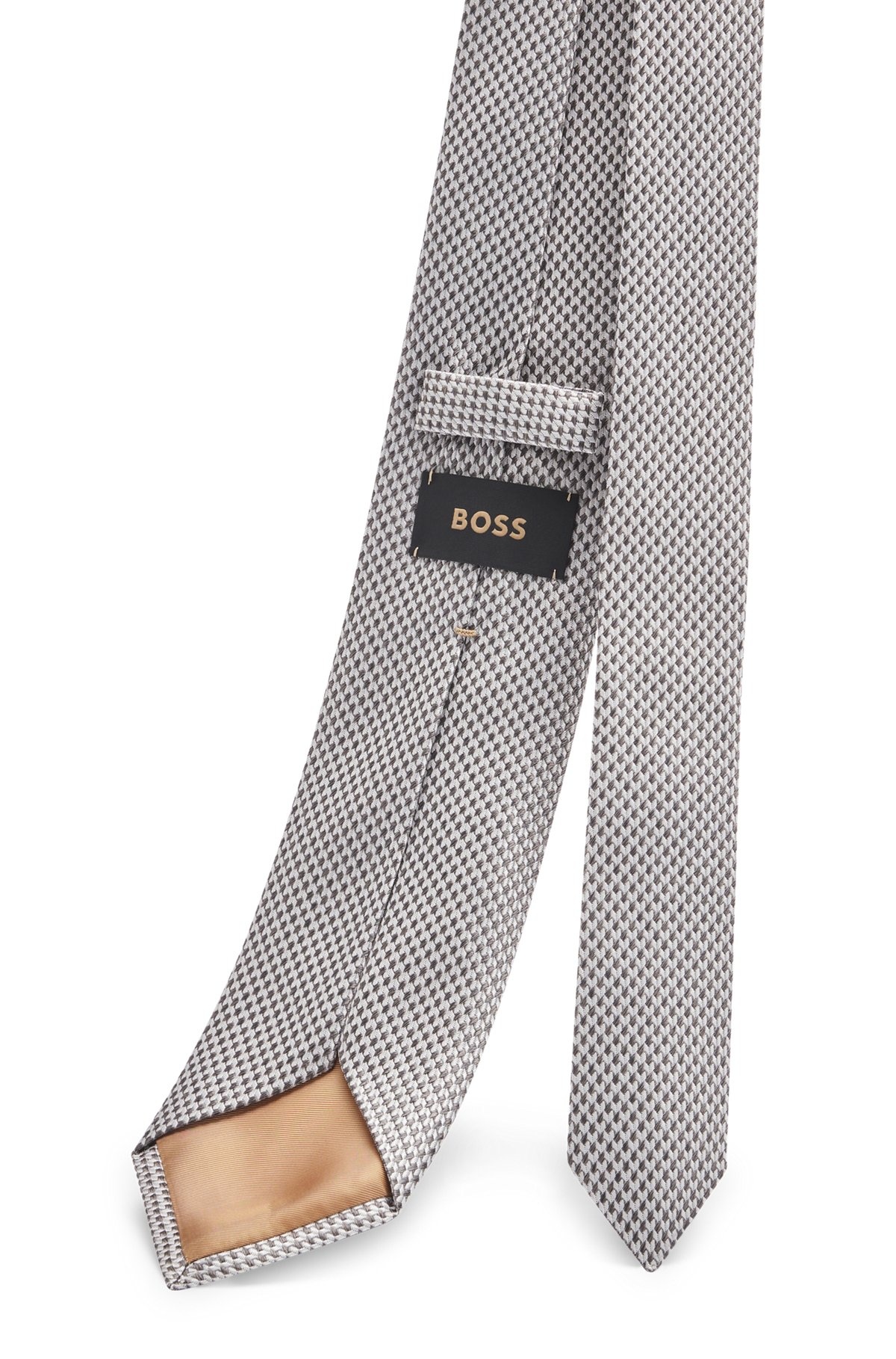 PATTERNED TIE IN ITALIAN-MADE SILK JACQUARD - 5