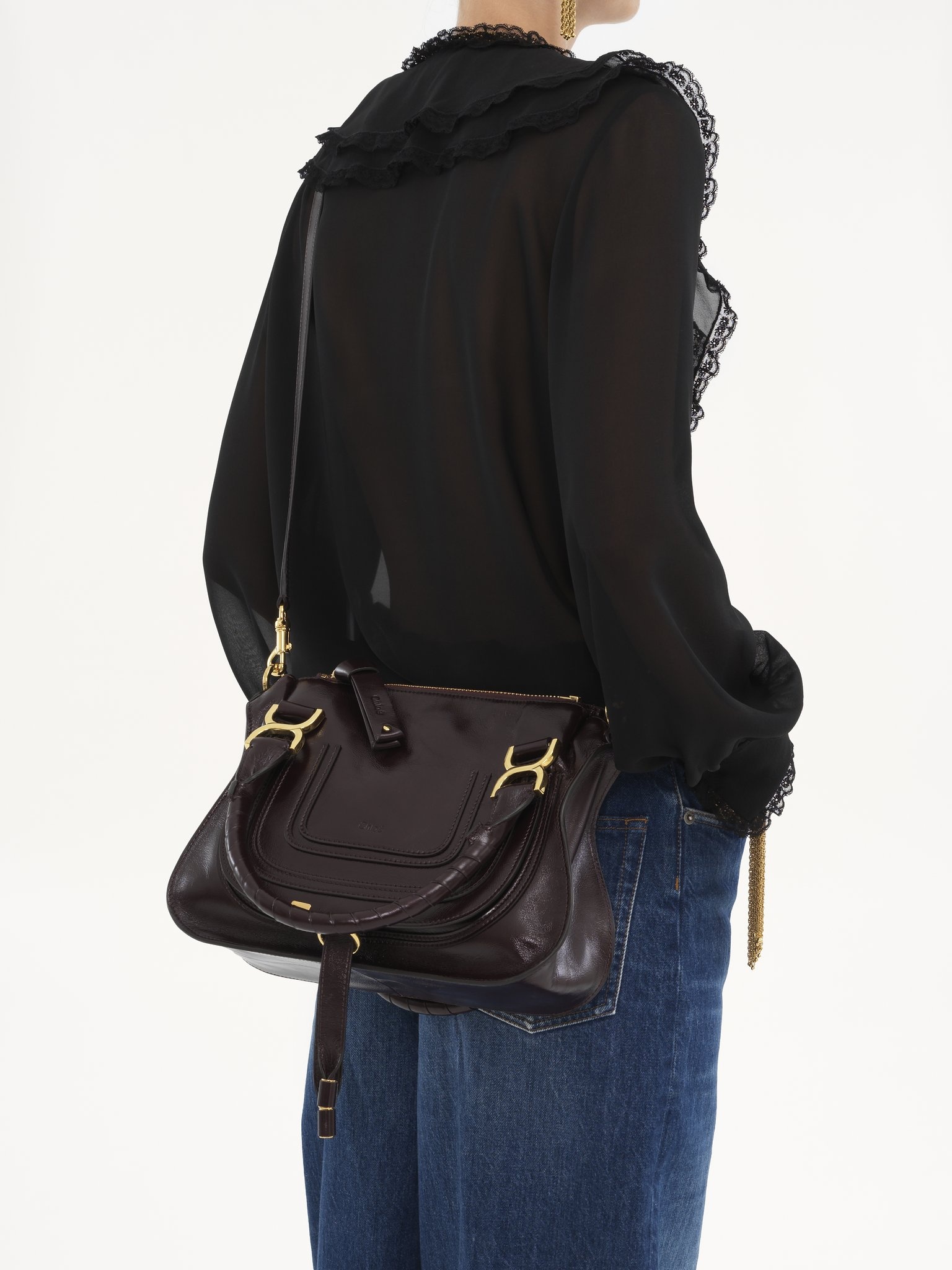 SMALL MARCIE BAG IN SHINY LEATHER - 2