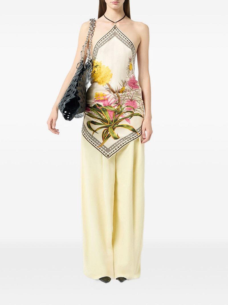 Blumarine floral-print top outlook