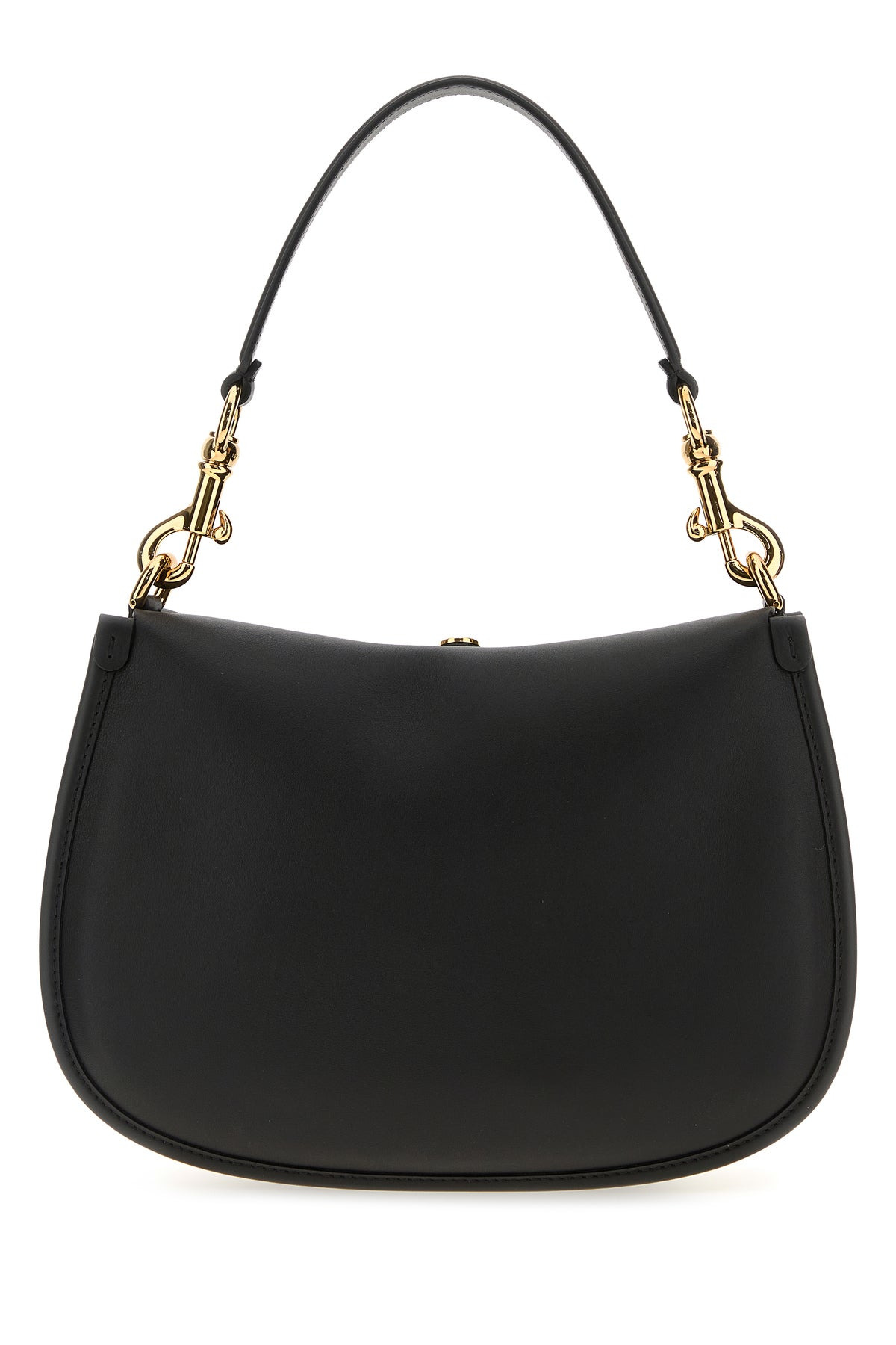 Black leather medium Pony shoulder bag - 3