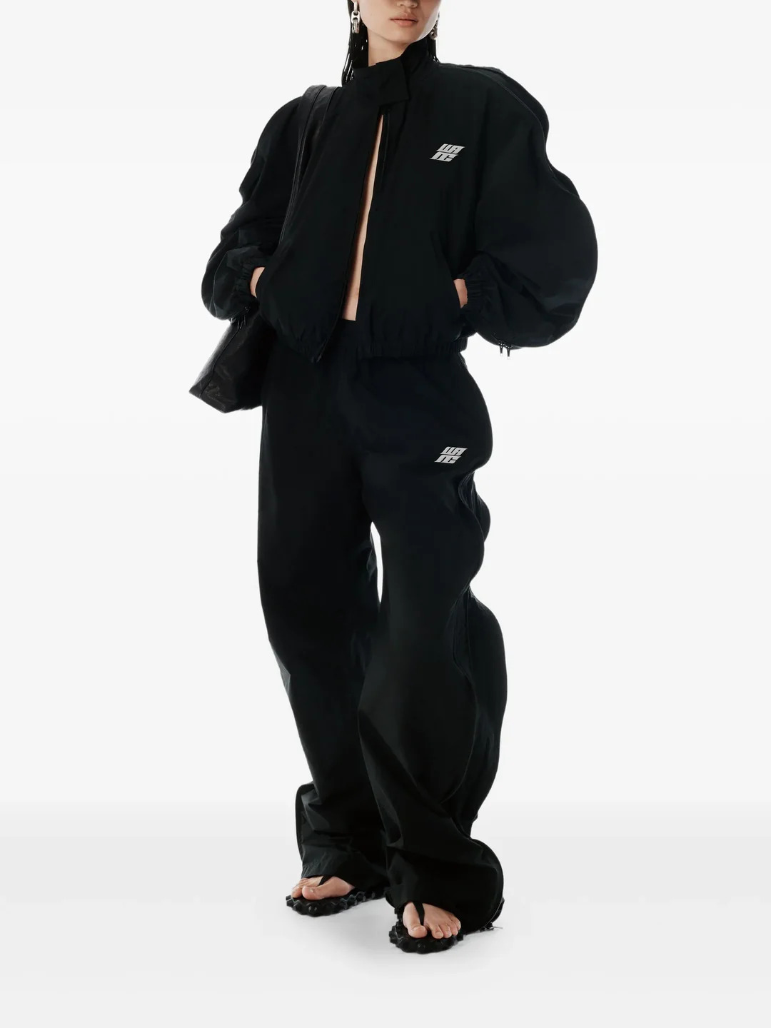 Mid-Rise Zip Track Pant - 2