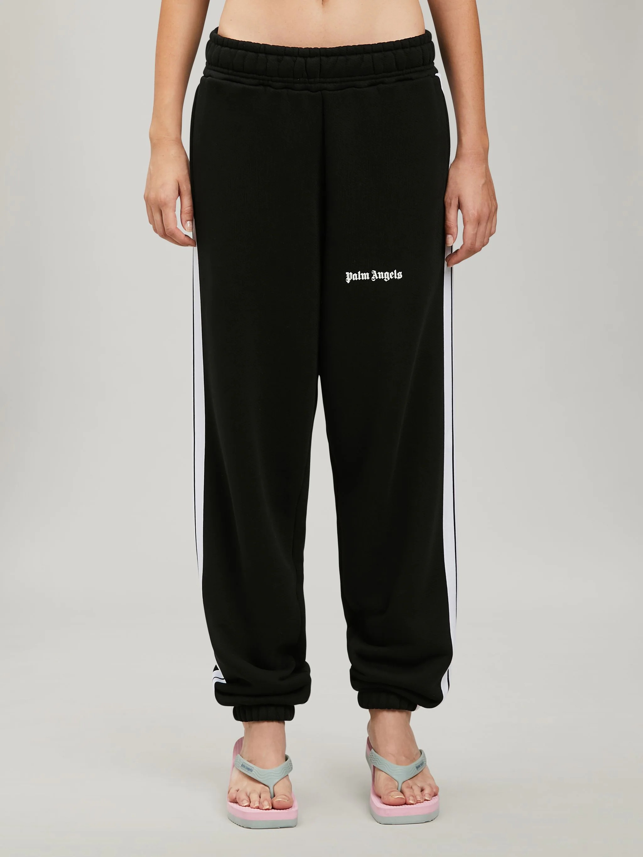 BLACK TRACK SWEATPANTS - 3