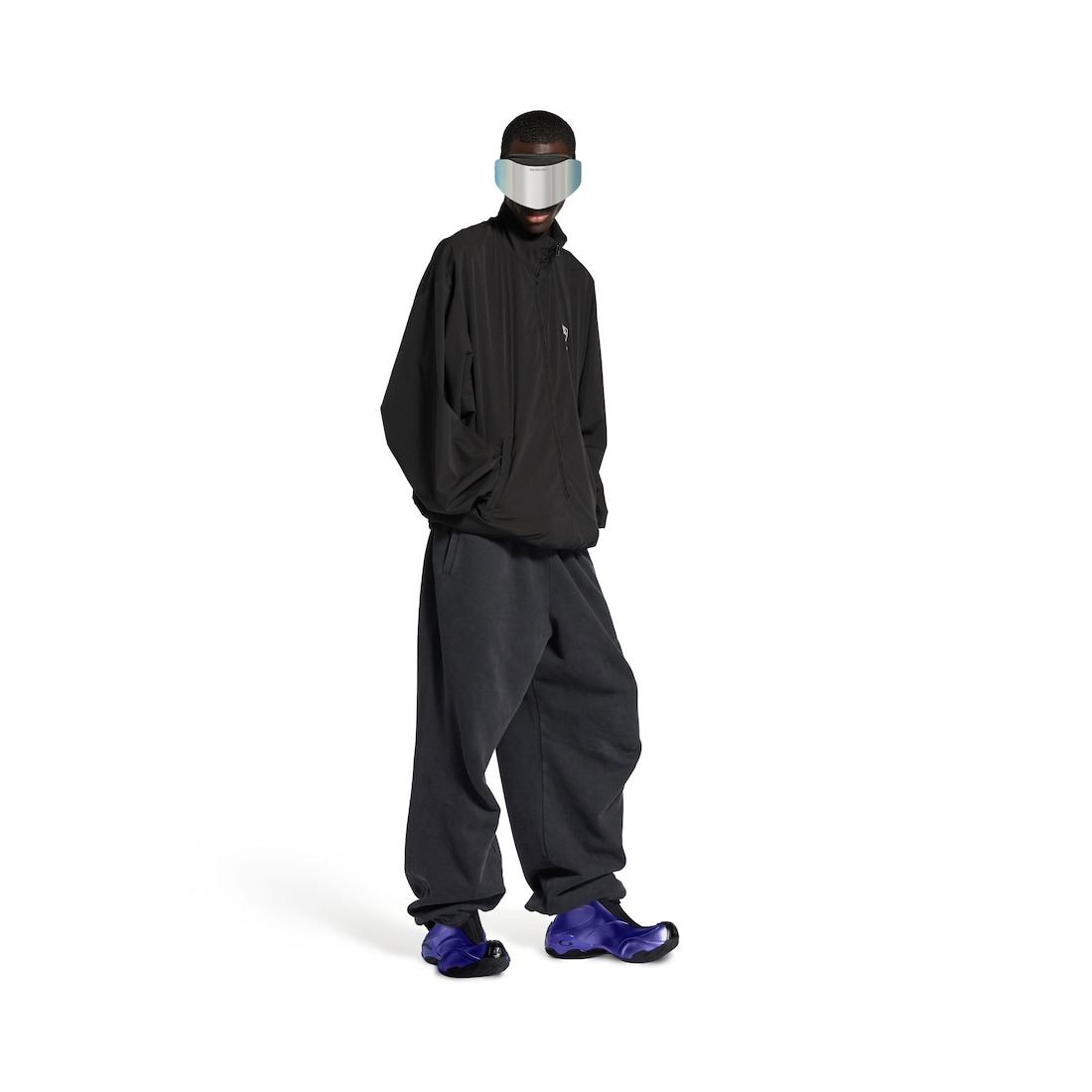 Men's Basketball Sneaker in Metallic Blue - 8
