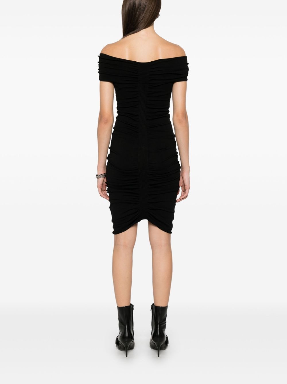 off-shoulder mini dress - 4