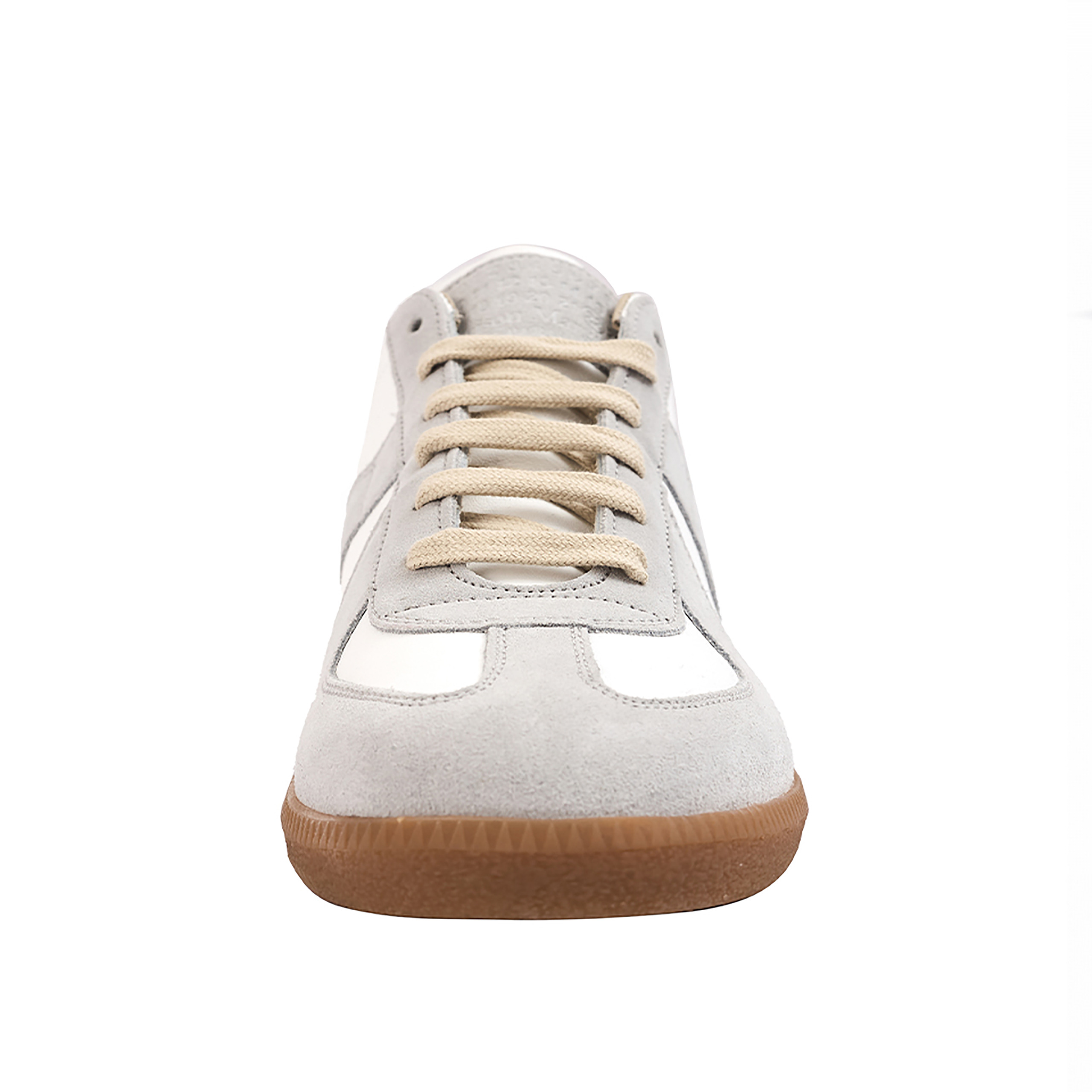 WHITE LEATHER SNEAKERS - 5