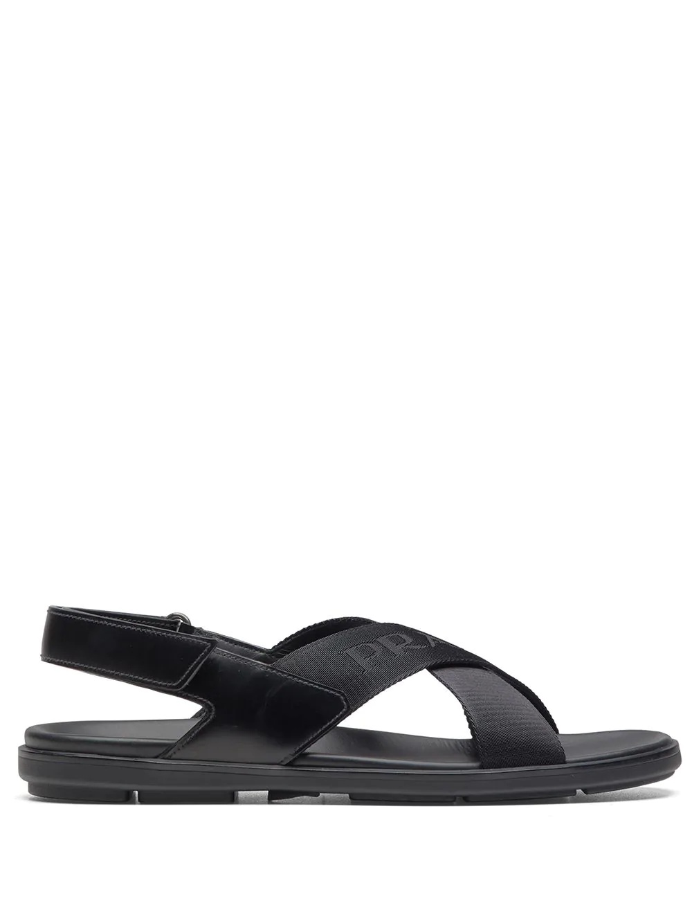 logo tap crisscross sandals - 1