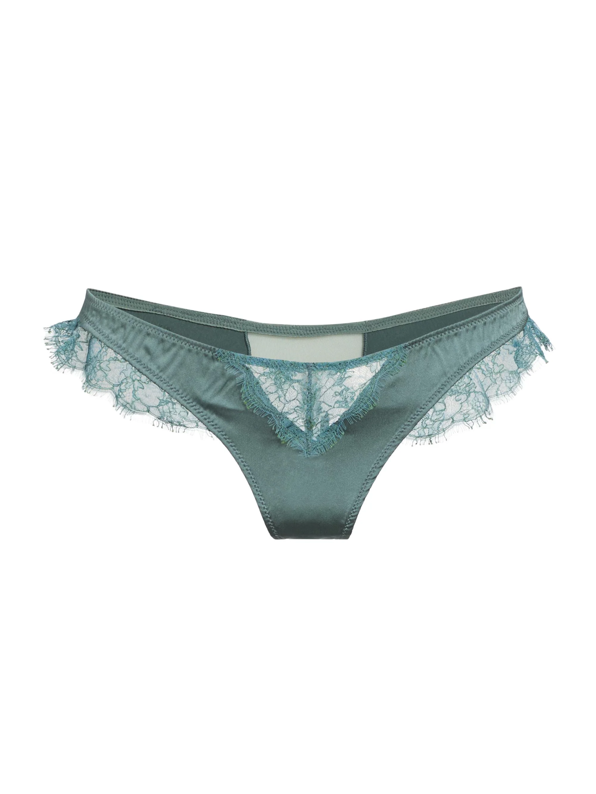 Women's Lace Inset Thong - Tempete - 1