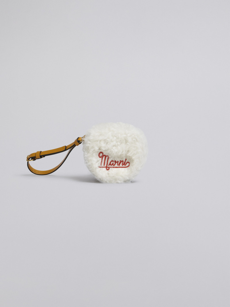 ROUND SHEEPSKIN COIN CASE 1