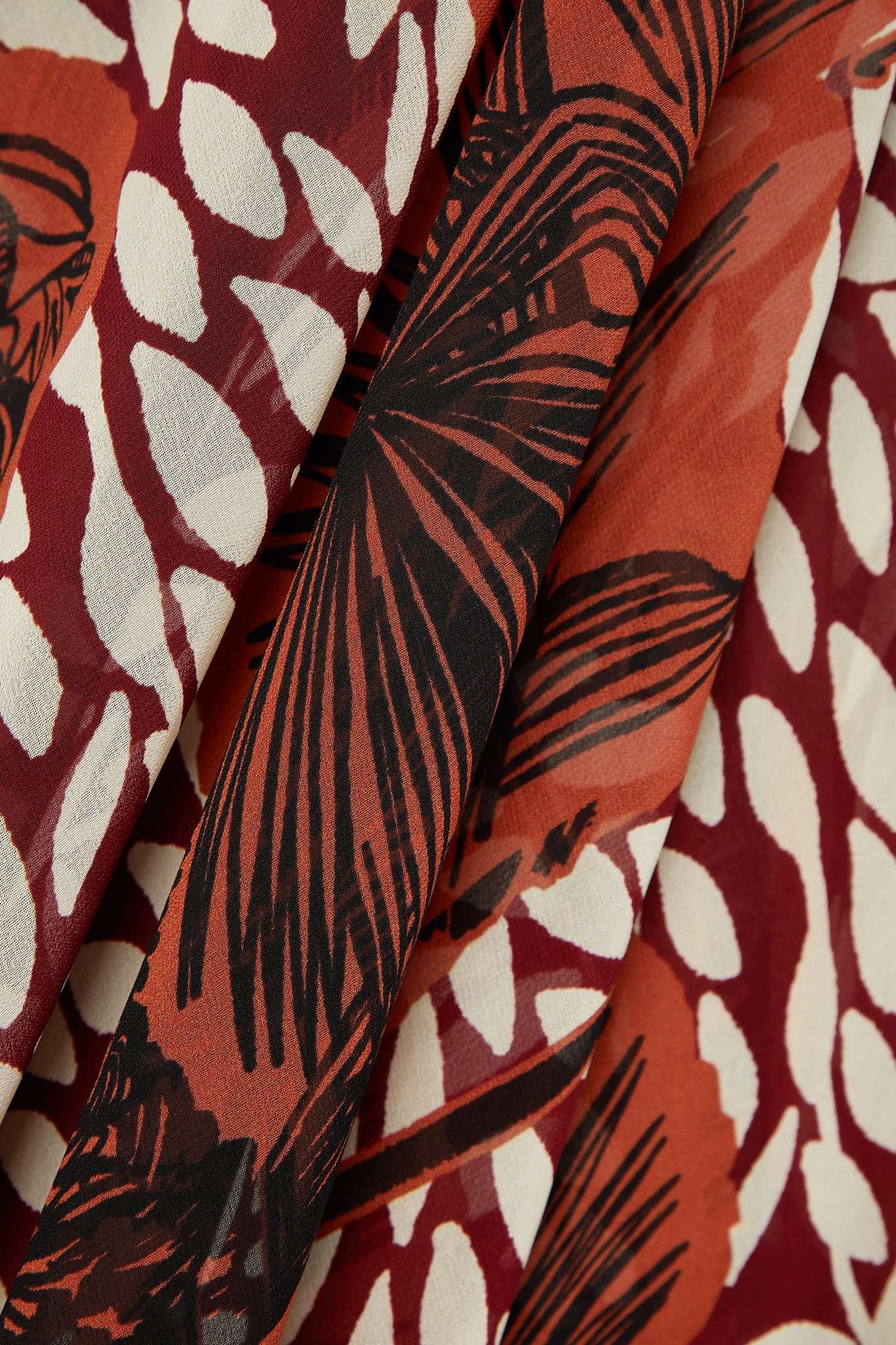 Victoria Falls printed recycled crepe de chine halterneck maxi dress - 4