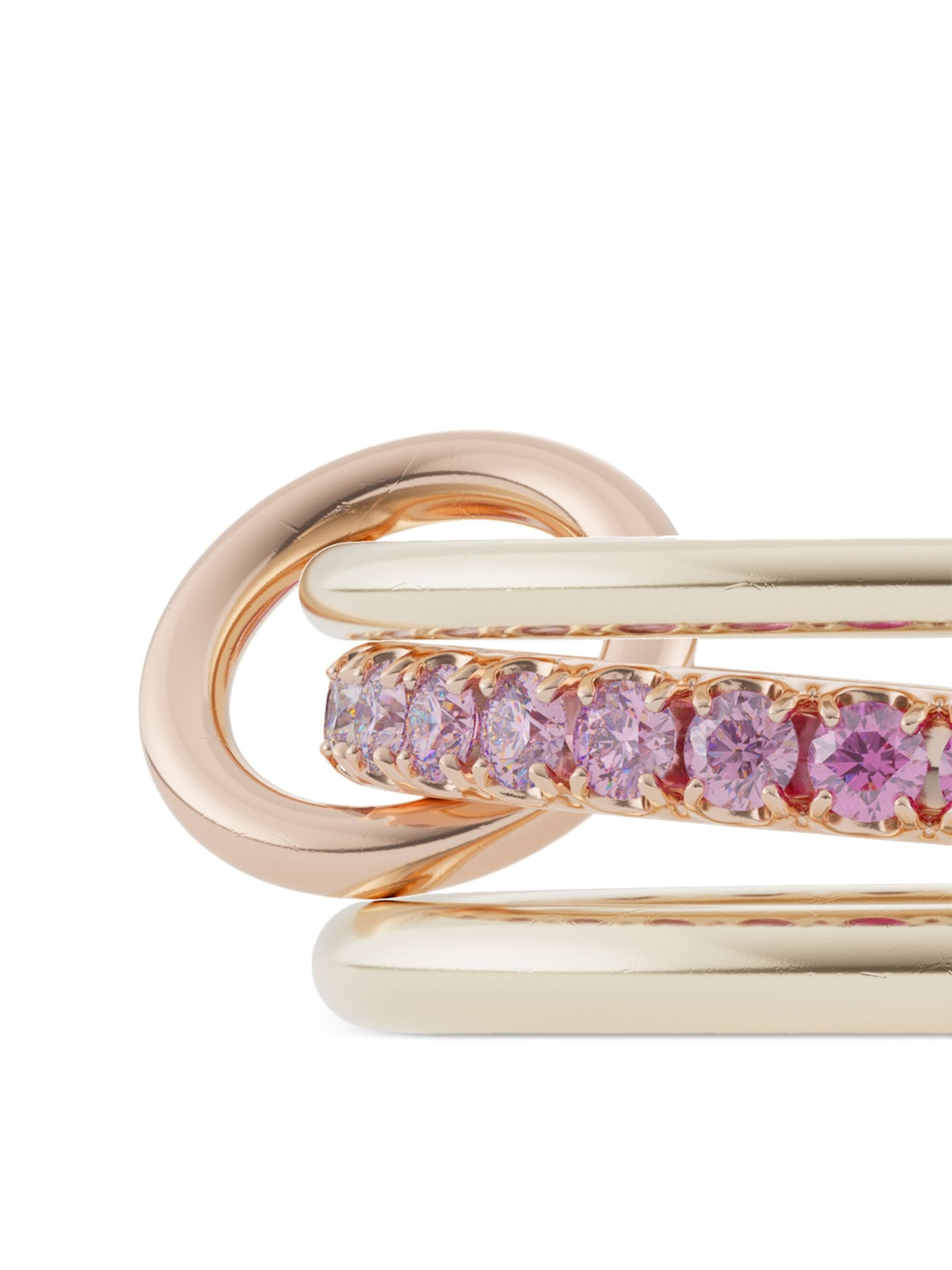 18kt yellow gold Petunia sapphire ring - 2