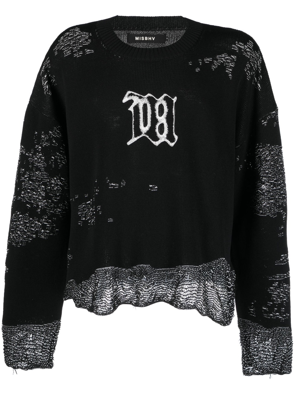intarsia-knit long-sleeve jumper - 1