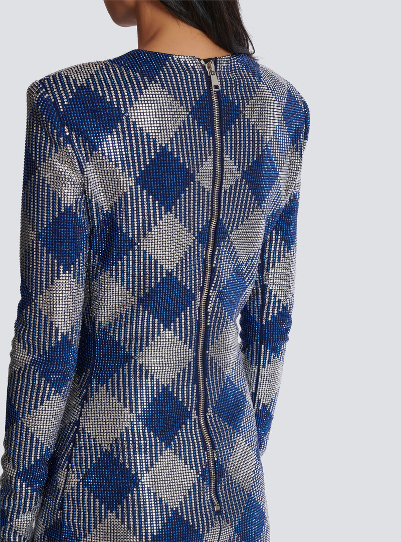 Gingham rhinestone dress 6