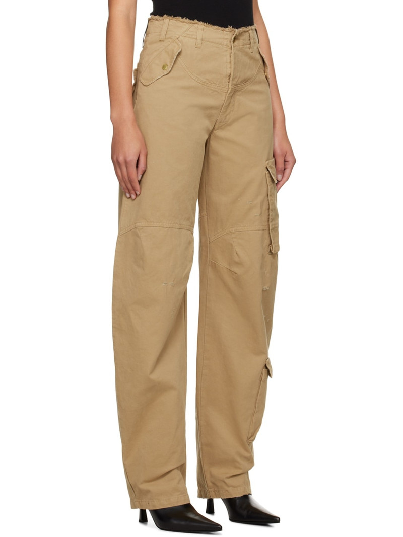 Beige Rosalind Cargo Pants 2