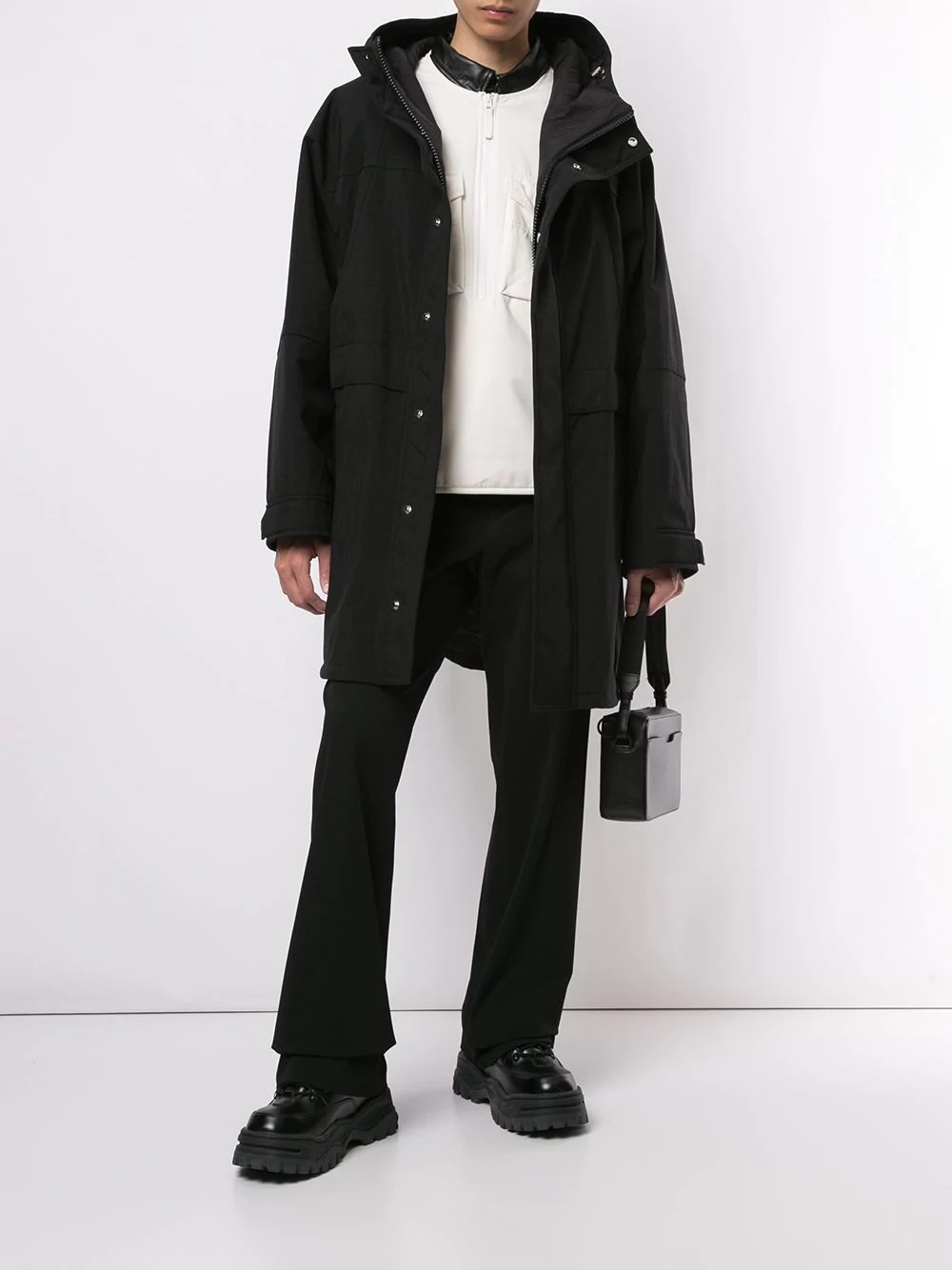 oversized hooded parka - 2