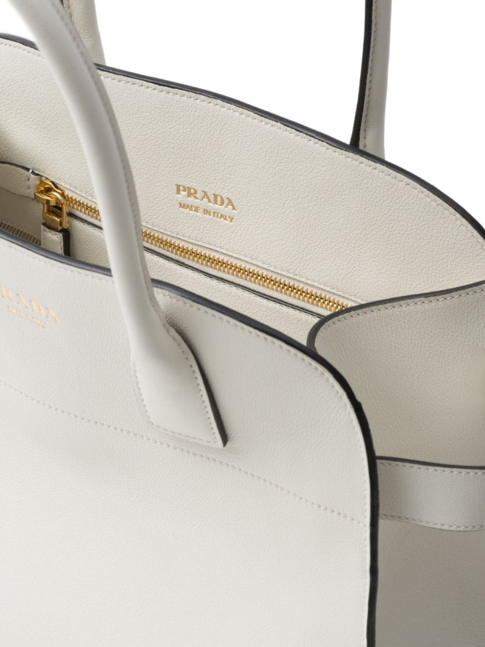 medium logo-stamp leather tote bag - 5