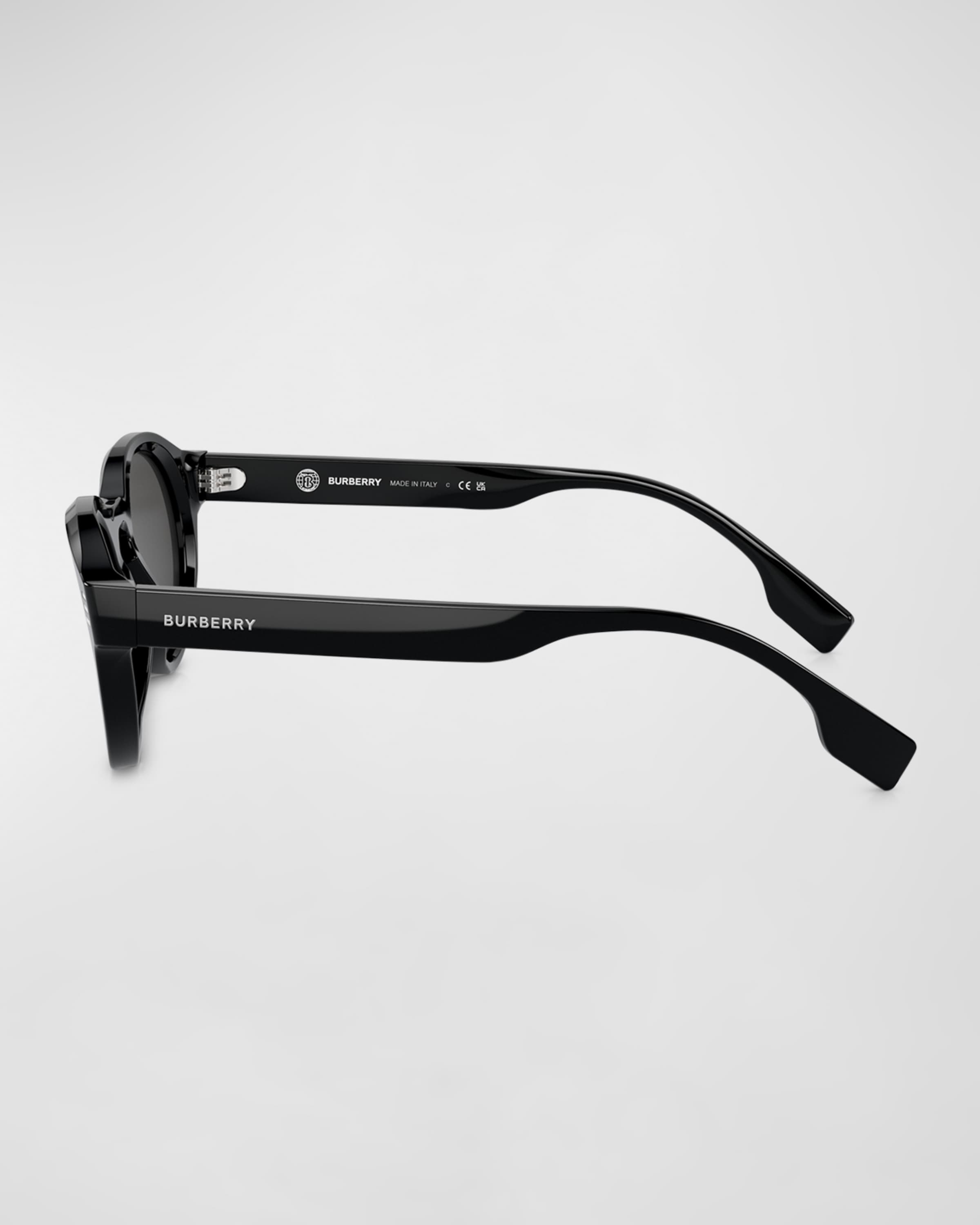 Men's Acetate Round Sunglasses - 3