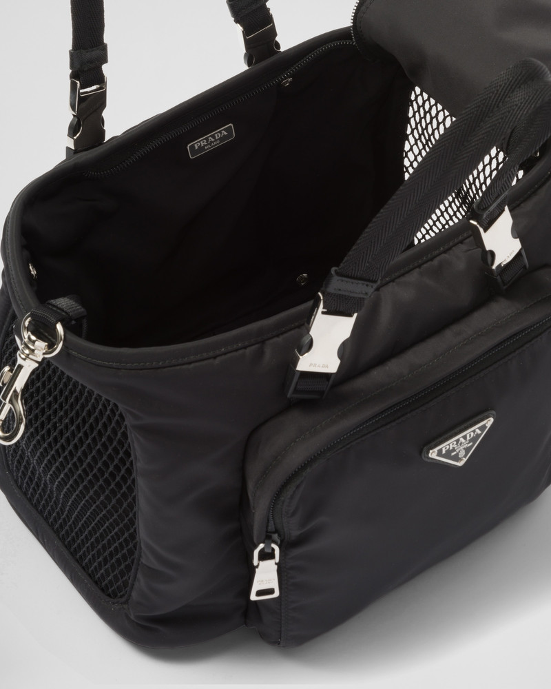 Re-Nylon and Saffiano leather pet bag 4