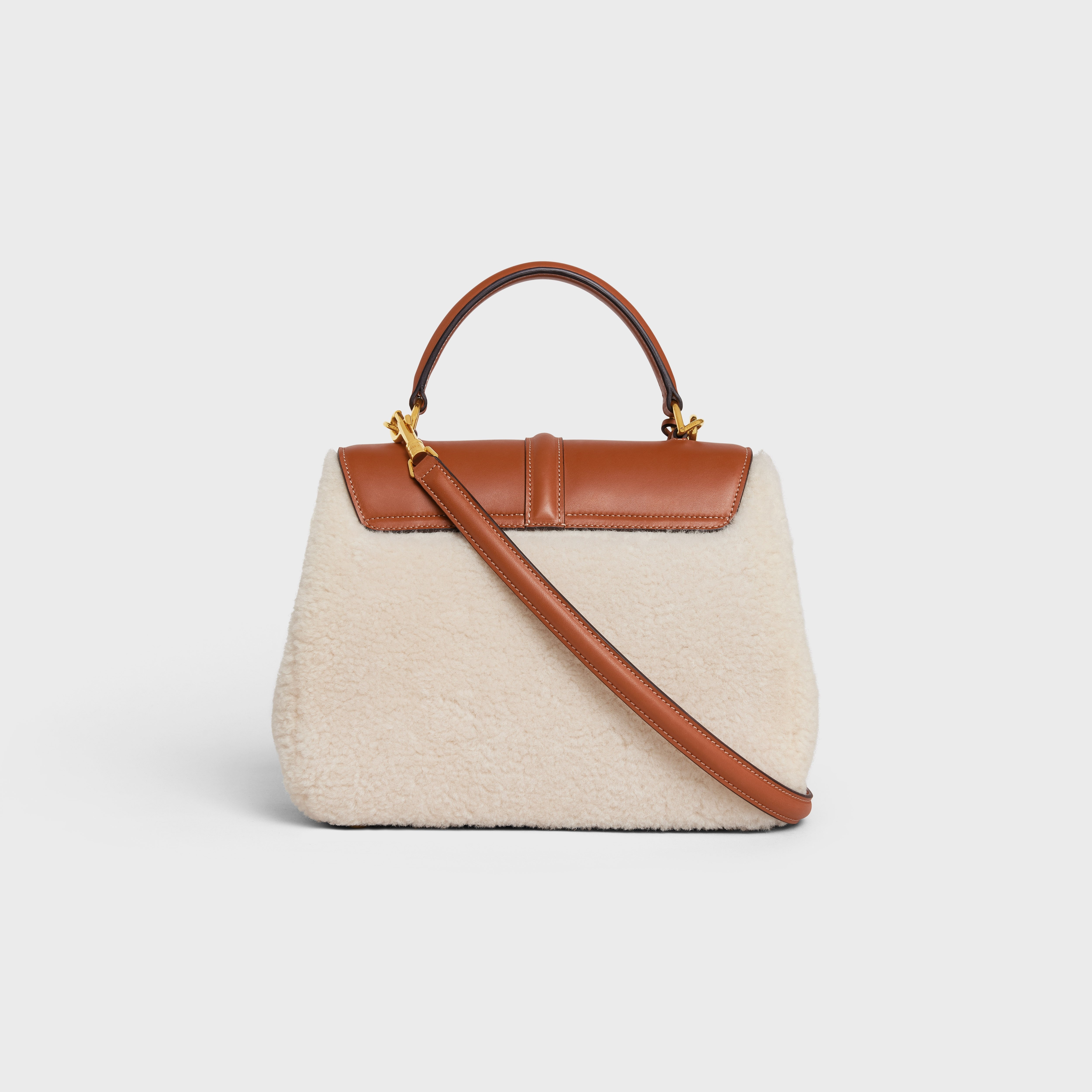 Small 16 Bag in SHEARLING AND natural CALFSKIN - 3