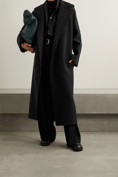 The Row Malika belted wool-blend felt coat outlook