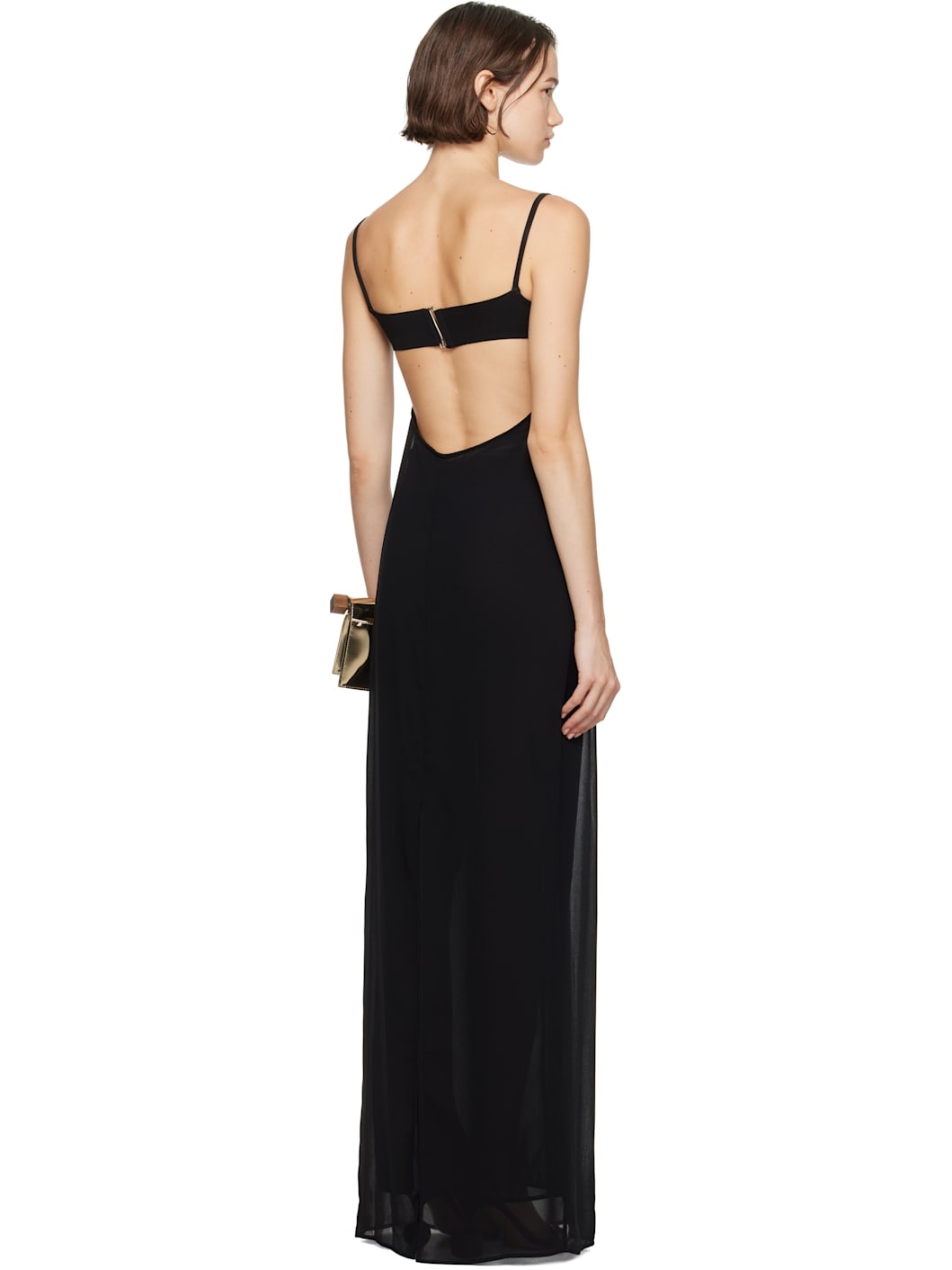 【Jacquemus】La Robe Peplo' Black Long Dress 23760628_55357301_1000.jpg