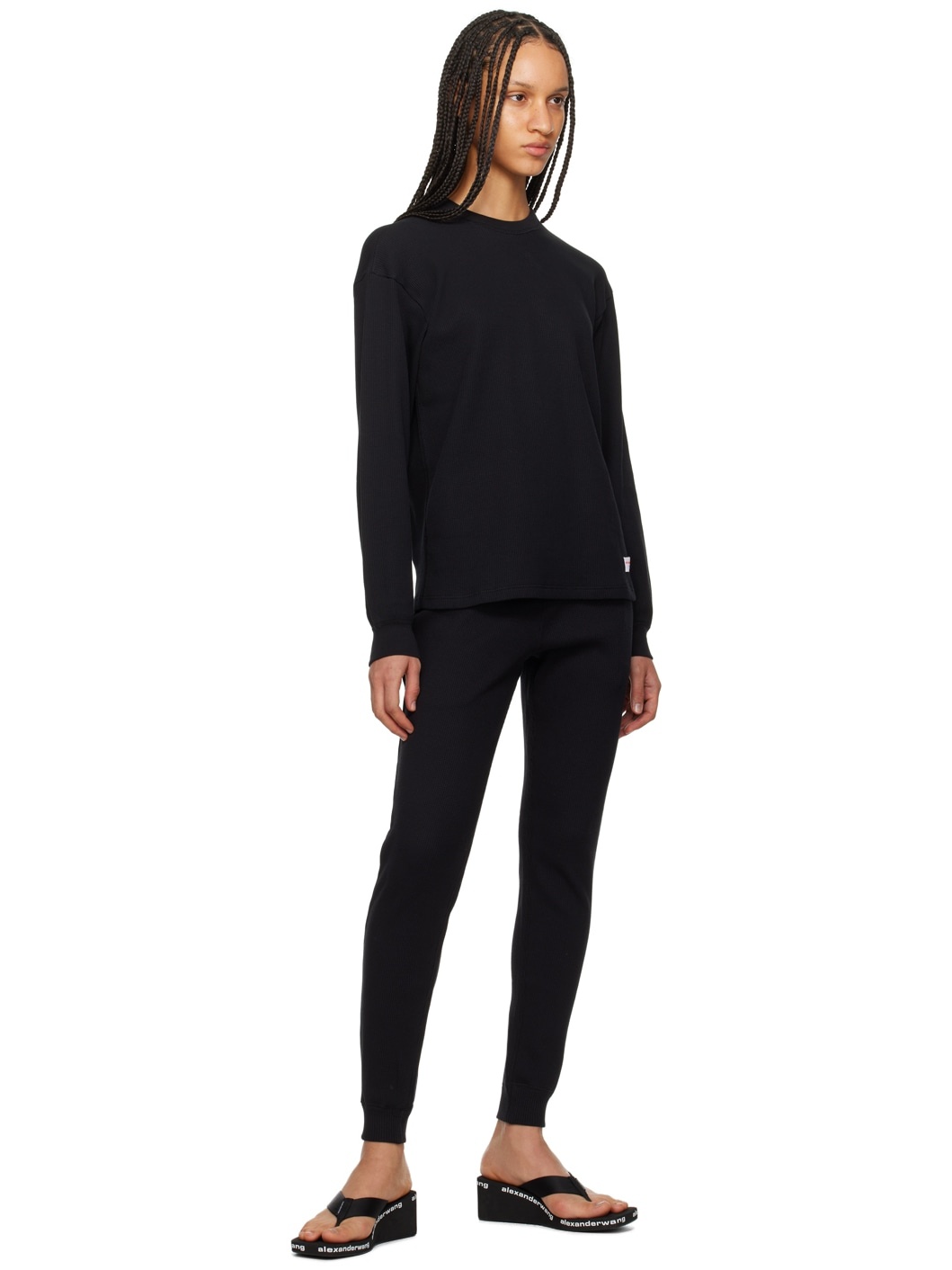 Black Relaxed Long Sleeve T-Shirt - 4