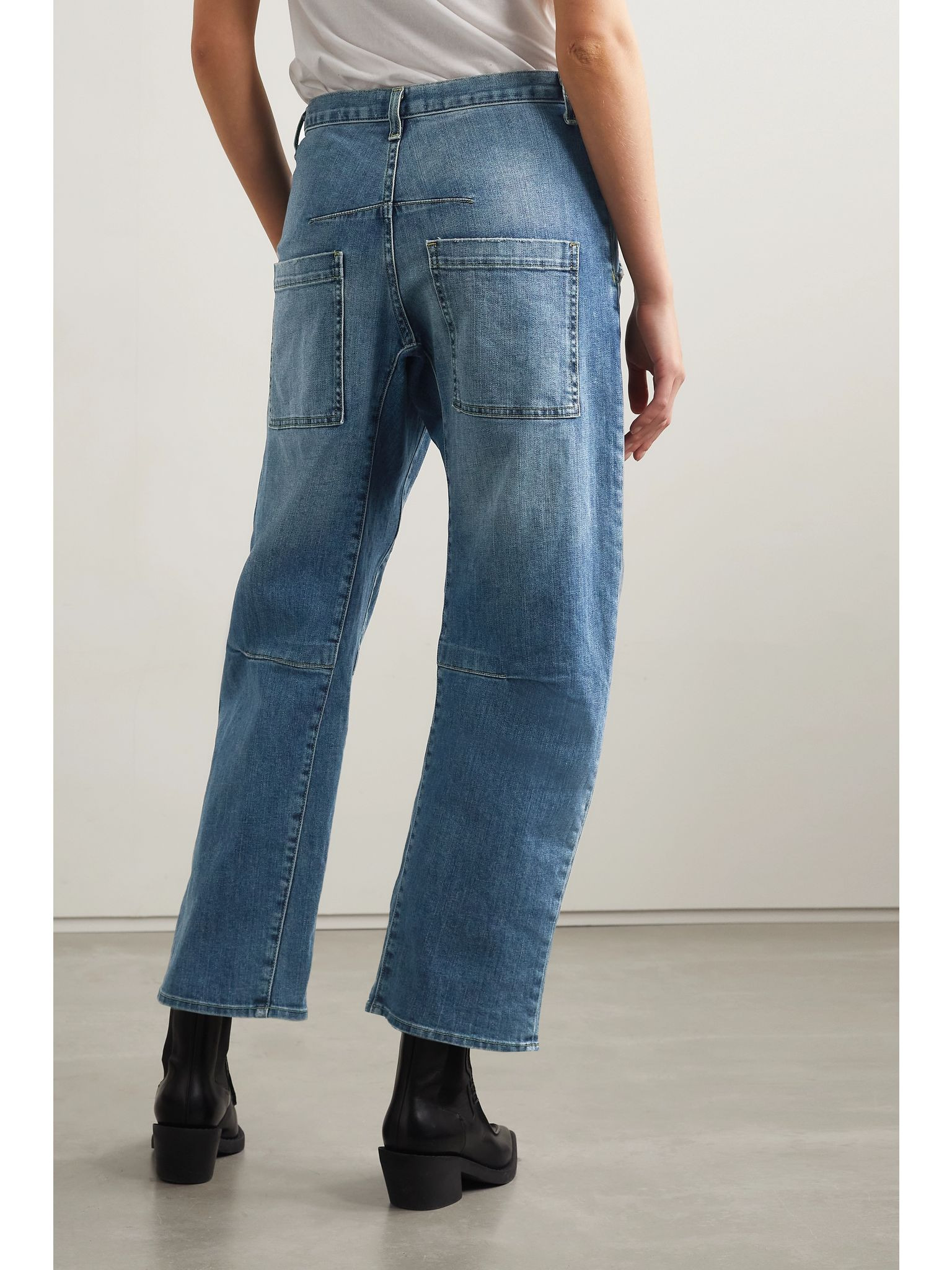 Emerson high-rise tapered jeans Blue - 4