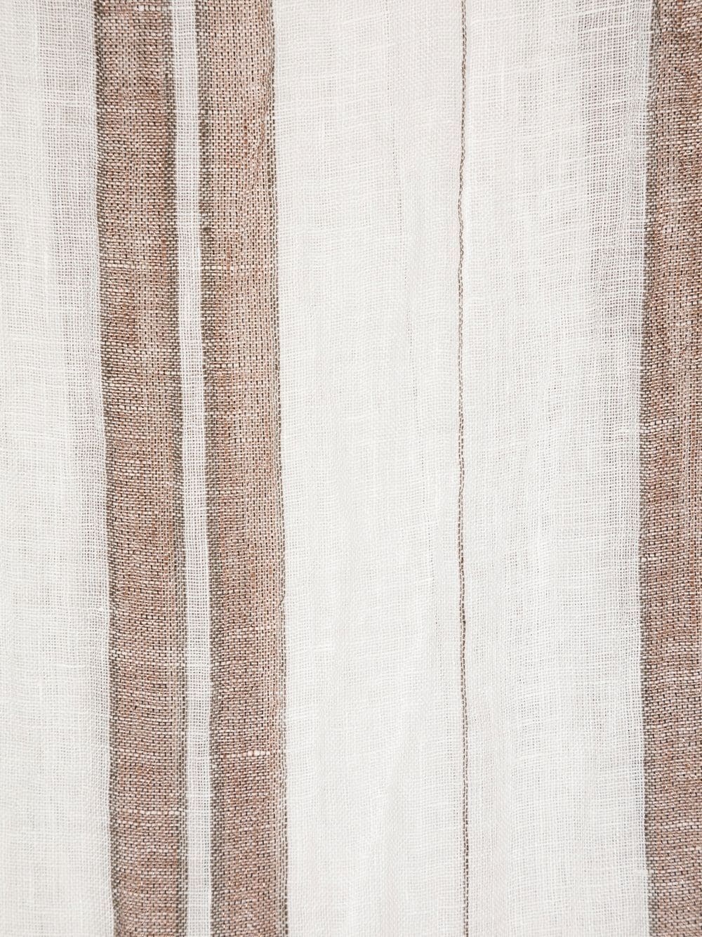 striped linen-blend scarf - 2