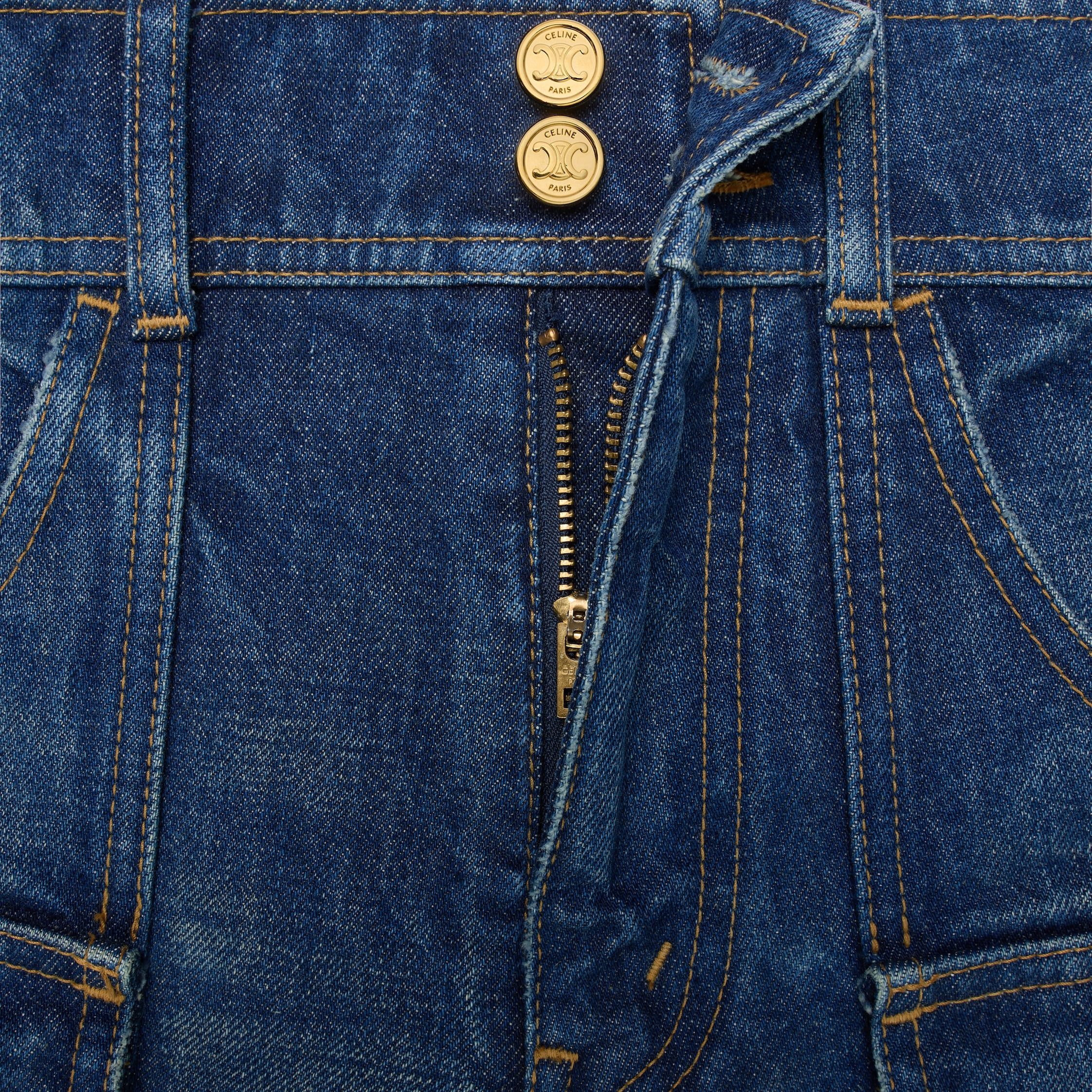 kitty shorts in dark union wash denim - 4