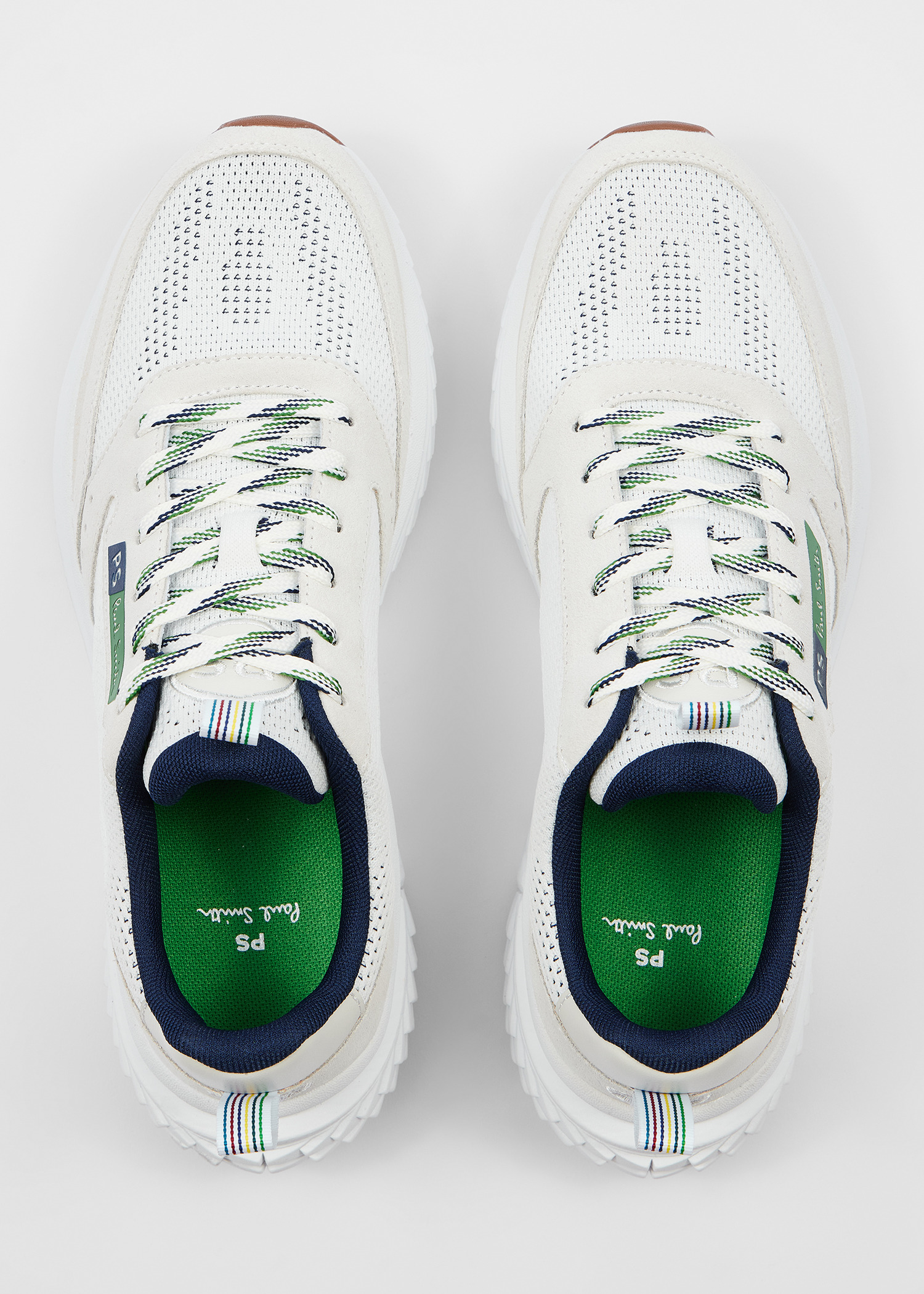 White 'Darter' Trainers - 5